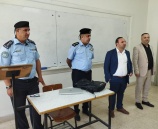 الشرطة تقدم محاضرة لطلبة جامعة النجاح الوطنية في نابلس