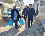 ‏Police Visit Displaced Families from Jenin and Tulkarm Camps, Providing Support and Aid