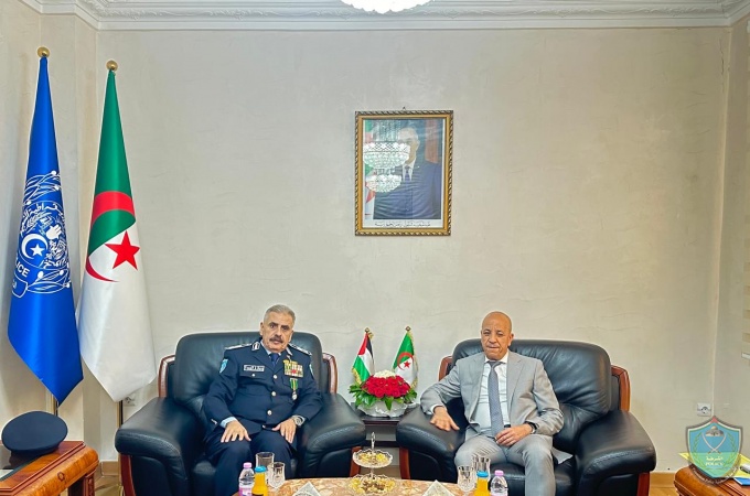 اللواء يوسف الحلو يلتقي السيد علي بداوي مدير عام الأمن الوطني الجزائري