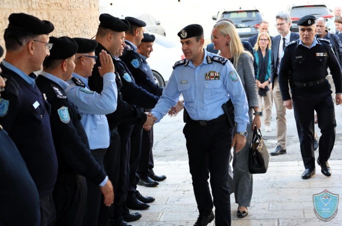 Major General Allam Al-Saqqa, Head of the Eupol Copps Mission, and a Delegation from INL Visit Institutions in Bethlehem Governorarete